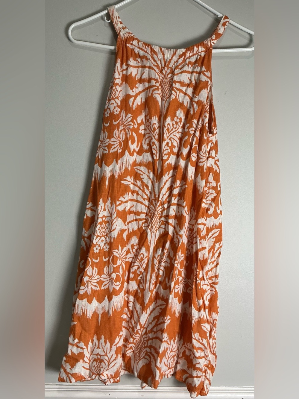 Rachel Zoe Orange and White Printed Dress